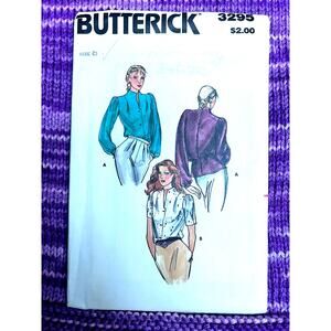 Butterick Sewing pattern 3295 blouse puff bracelet sleeves Size 8
